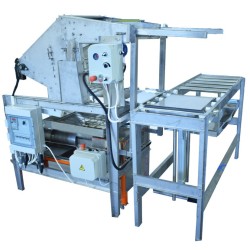 Automatic line for uncapping and extracting honey